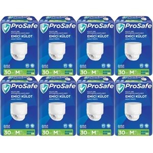 Prosafe Emici Külot Yetişkin Bezi Orta-Medium 240 Adet (8PK*30)