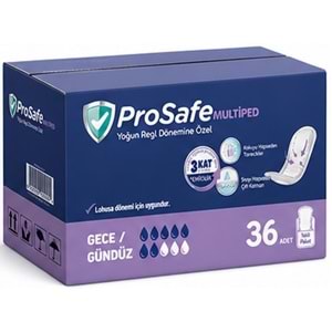Prosafe Multiped Regl - Mesane - Lohusa Pedi S - Küçük - Small Gece/Gündüz 36 Adet