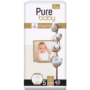 Pure Baby Organik Bebek Bezi 5 Beden 11-20 KG Junior 160 Adet Avantaj Fırsat Pk