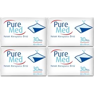Puremed Yetişkin Yatak Koruyucu 60*90CM 120 Adet (4PK*30)