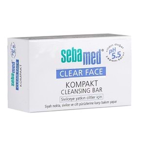 Sebamed Clear Face Kompakt Yüz Temizleme Barı Sabun Sivilceye Yatkın Cilt 100GR (4 Lü Set)