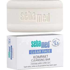Sebamed Clear Face Kompakt Yüz Temizleme Barı Sabun Sivilceye Yatkın Cilt 100GR (4 Lü Set)