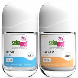 Sebamed Roll-On 50ML Balsam Hassas/Sensitive + Roll-On 50ML Fresh (Karma 2 Li Set)