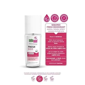 Sebamed Deodorant Sprey 75 ML Fresh Blossom (5 Li Set)