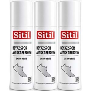 Sitil Beyaz Sneaker Beyaz Spor Ayakkabı Boyası Likit (Yenileyici) 75 ML (3 Lü Set)