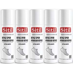 Sitil Beyaz Sneaker Beyaz Spor Ayakkabı Boyası Likit (Yenileyici) 75 ML (5 Li Set)