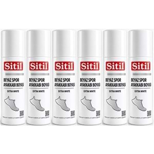 Sitil Beyaz Sneaker Beyaz Spor Ayakkabı Boyası Likit (Yenileyici) 75 ML (6 Lı Set)