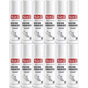 Sitil Beyaz Sneaker Beyaz Spor Ayakkabı Boyası Likit (Yenileyici) 75 ML (12 Li Set)