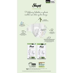 Sleepy Bebek Bezi Natural 0 Beden 0-3 KG Prematüre 264 Adet Ekstra Fırsat Pk