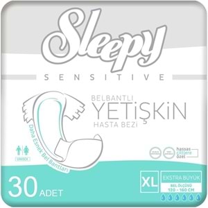 Sleepy Yetişkin Bezi Bel Bantlı XL - Extra Large - Ekstra Large 120 Adet (4PK*30)