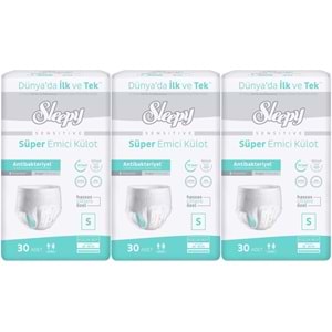Sleepy Yetişkin Bezi Emici Külot S - Küçük - Small 90 Adet (3PK*30)
