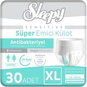 Sleepy Yetişkin Bezi Emici Külot XL - Ekstra Büyük - Extra Large 120 Adet (4PK*30)