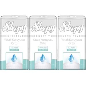 Sleepy Yetişkin Yatak Koruyucu 60*90CM 30 Adet (3PK*10)