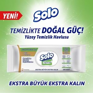 Solo Yüzey Temizlik Havlusu - Mendili 100 Yaprak Beyaz Sabun Ferahlığı (3 Lü Set) 300 Yaprak