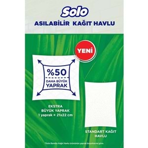 Solo Asılabilir Kağıt Havlu (Hijyenik ve Pratik Kullanım İçin Uygun) (6 Lı Set)
