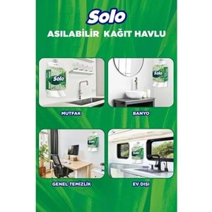 Solo Asılabilir Kağıt Havlu (Hijyenik ve Pratik Kullanım İçin Uygun) (6 Lı Set)