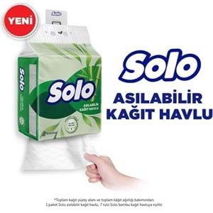Solo Asılabilir Kağıt Havlu (Hijyenik ve Pratik Kullanım İçin Uygun) (12 Li Set)