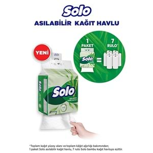 Solo Asılabilir Kağıt Havlu (Hijyenik ve Pratik Kullanım İçin Uygun) (18 Li Set)