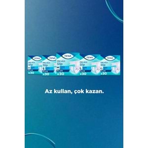 Tena Proskin Slip Plus Bel Bantlı Yetişkin Bezi L - Büyük - Large 240 Adet