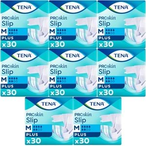 Tena Proskin Slip Plus Bel Bantlı Yetişkin Bezi M - Orta - Medium 240 Adet