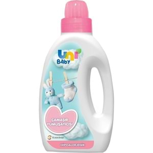 Uni Baby Çamaşır Yumuşatıcı 1500Ml Hassas Ciltler İçin/Hipoalerjenik (Pembe) (3 Lü Set)