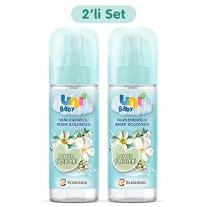 Uni Baby Bebek Kolonyası 150ML Nemlendiricili - Bahar Çiçekleri (2 Li Set)