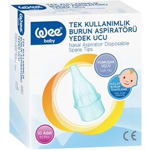 Wee Baby Burun Aspiratörü Nasal Yedek Ucu 30 Adet (3Pk*10) (Kod:163)