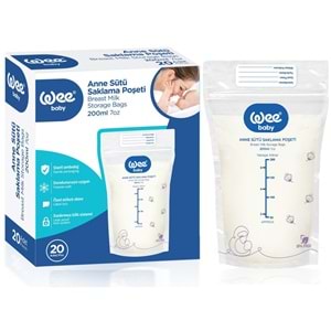 Wee Baby Anne Sütü - Süt Saklama Poşeti 20 Li Pk (Dondurucuya Uygun) (2 Li Set)