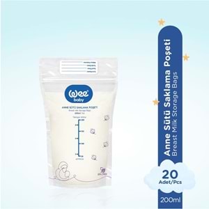 Wee Baby Anne Sütü - Süt Saklama Poşeti 20 Li Pk (Dondurucuya Uygun) (2 Li Set)