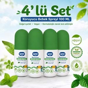 Wee Baby Koruyucu Bebek Spreyi 100 ML (Sinek Koruyucu) (4 Lü Set)