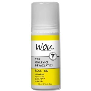 Wou World Of Unique Roll-On Unisex Deodorant 75ML Ter Önleyici Beyazlatıcı (6 Lı Set)