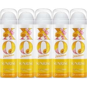 XO Deodorant 150ML Women-Kadın Sunrise (5 Li Set)