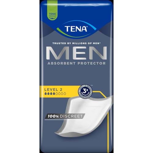 Tena Men Emici Koruma Level 2 Erkek Mesane Pedi 20 Adet