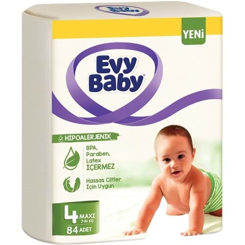 Evy Baby Bebek Bezi 4 Beden 7-14 KG Maxi 84 Adet Süper Fırsat Pk
