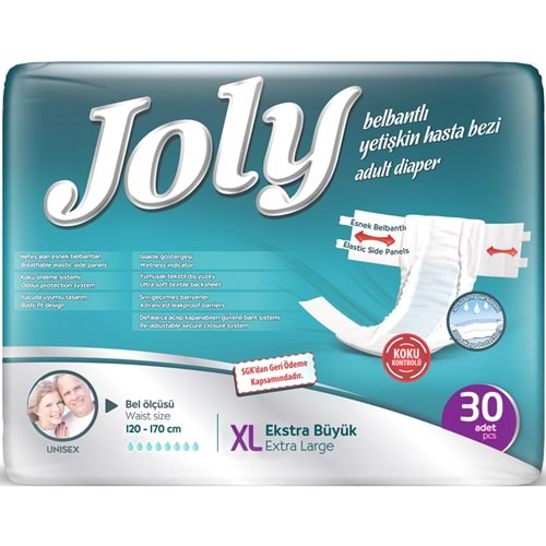 Joly Yetişkin Bezi Bel Bantlı XL - Ekstra Large - Extra Large 30 Adet