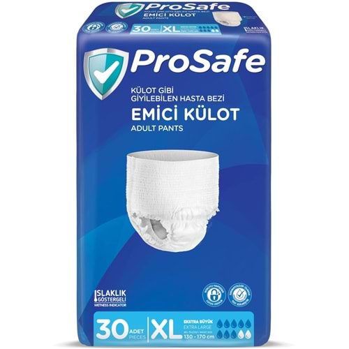 Prosafe Emici Külot Yetişkin Bezi XL - Ekstra Büyük - Extra Large 30 Adet Tekli Pk