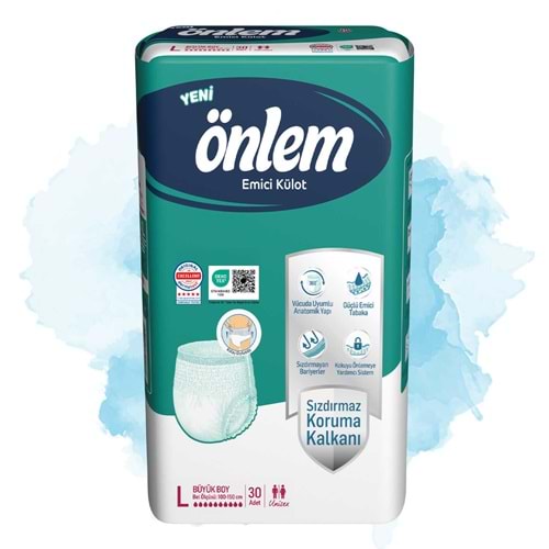 Önlem Emici Külot Yetişkin Bezi L - Large - Büyük (30 Adet)
