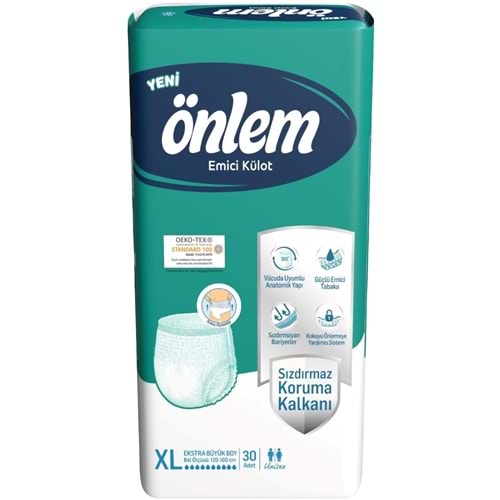 Önlem Emici Külot Yetişkin Bezi XL- Extra Large - Ekstra Büyük (30 Adet)
