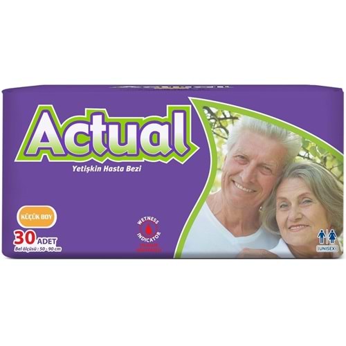 Actual Yetişkin Bezi Bel Bantlı S - Small - Küçük 30 Adet
