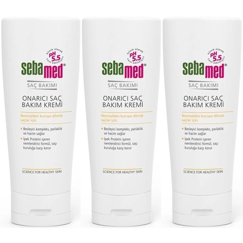 Sebamed Onarıcı Saç Bakım Kremi 200 ML (3 Lü Set)