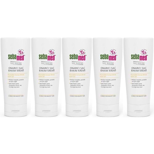 Sebamed Onarıcı Saç Bakım Kremi 200 ML (5 Li Set)