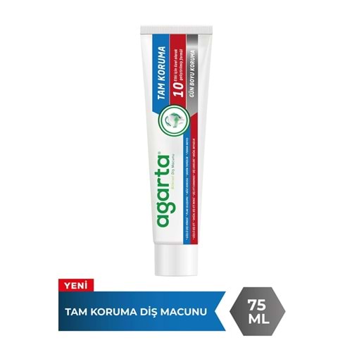 Agarta Doğal Tam koruma Diş Macunu 75 ML Gün Boyu Koruma