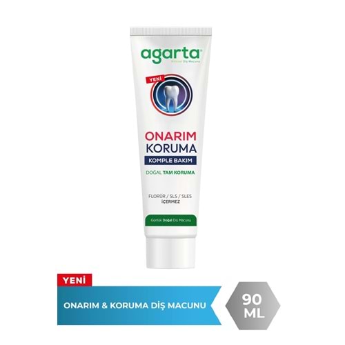 Agarta Doğal Tam koruma Diş Macunu 90 ML Onarım & Koruma