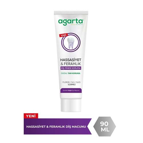 Agarta Doğal Tam koruma Diş Macunu 90 ML Hassasiyet & Ferahlık