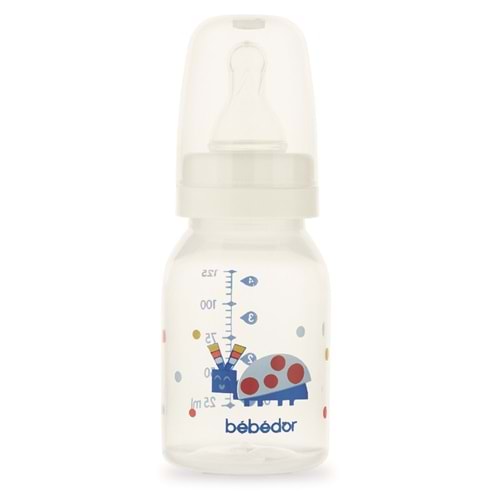 Bebedor Desenli PP Biberon 125ML (Kod:23302) - Mavi