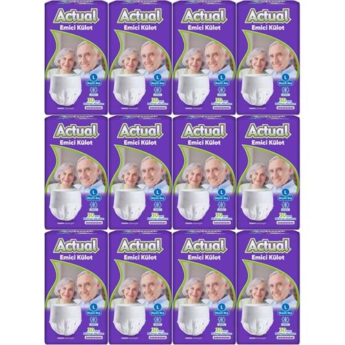 Actual Emici Külot Yetişkin Bezi L - Large - Büyük (Islaklık Göstergeli) 360 Adet