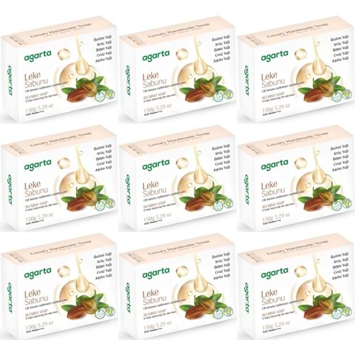 Agarta El Yapımı Doğal Sabun 150GR Leke (9 Lu Set)