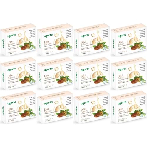 Agarta El Yapımı Doğal Sabun 150GR Leke (12 Li Set)