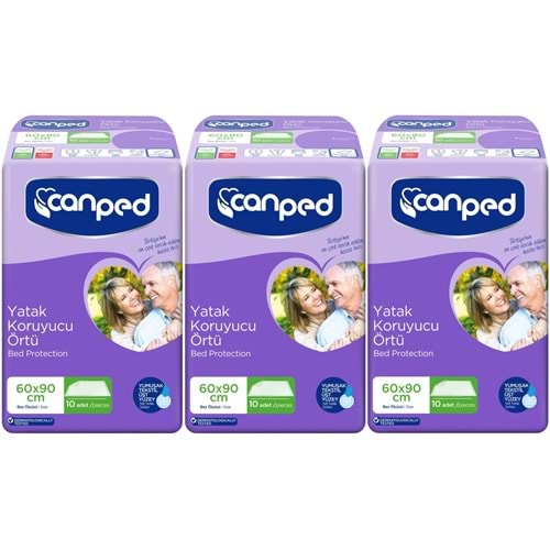 Canped Yetişkin Yatak Koruyucu Örtü 60*90 CM 30 Adet (3PK*10)