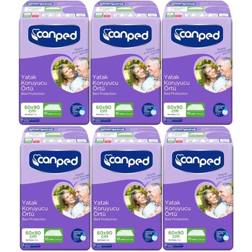 Canped Yetişkin Yatak Koruyucu Örtü 60*90 CM 60 Adet (6PK*10)